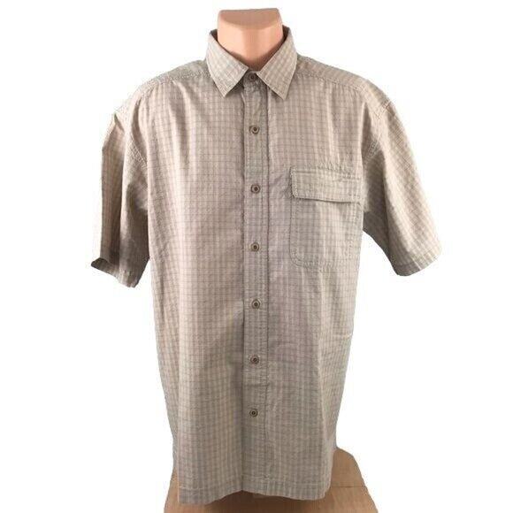 Reel Legends Men’s Button Front Shirt Vented Short Sleeves Size Large - Picture 1 of 7
